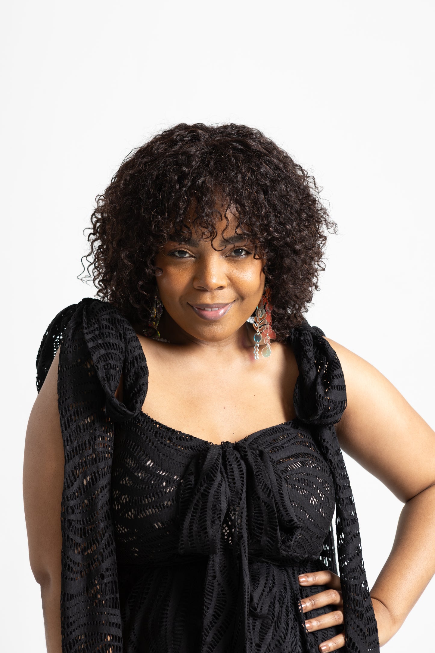 Cotton Lace Bow Dress