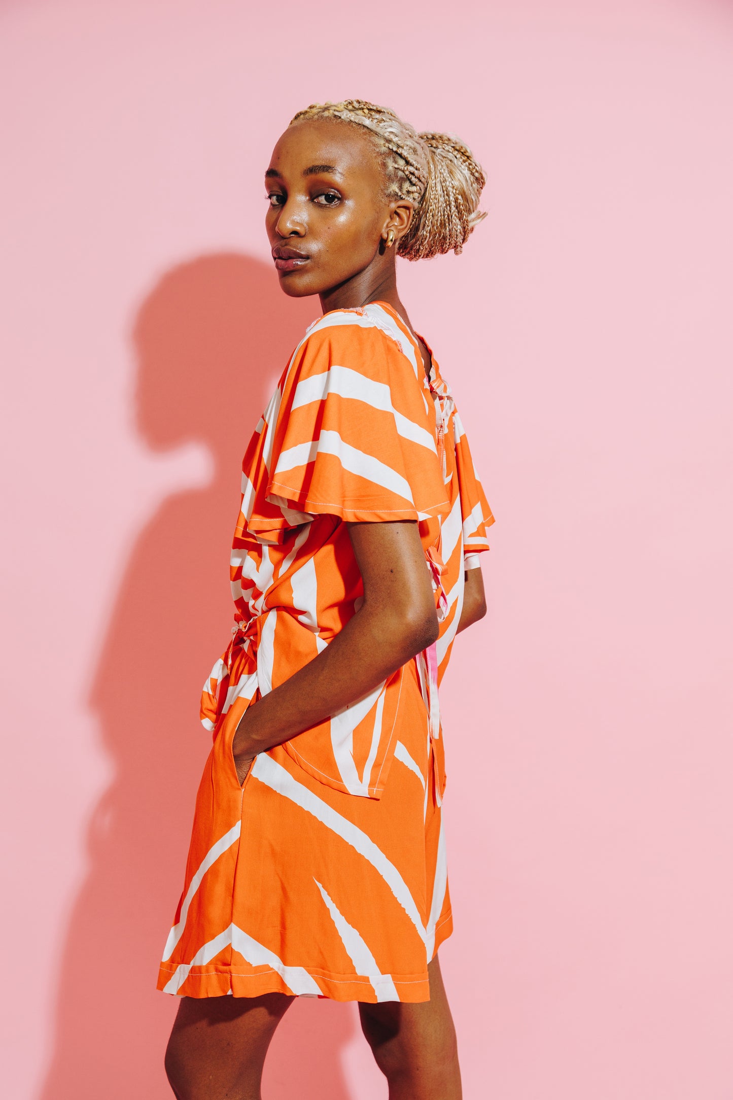 Wide Leg Short Tangerine