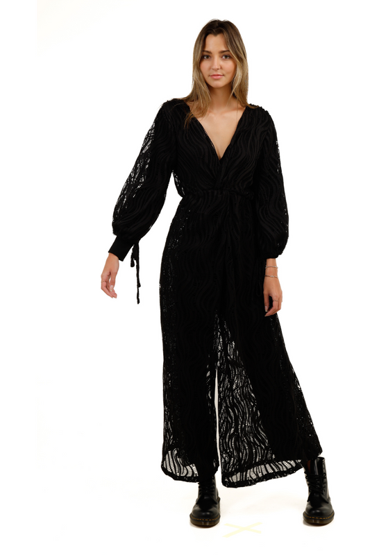 Luxe Cotton Lace Jumpsuit