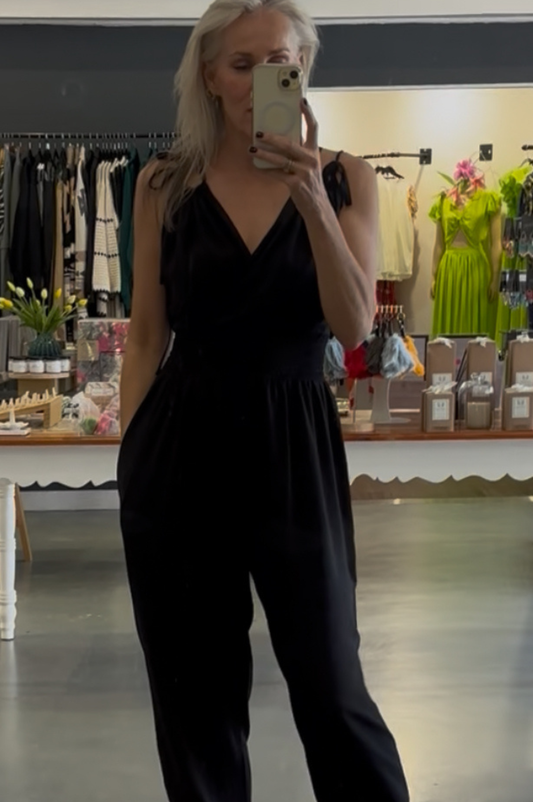 Black Grecian Jumpsuit