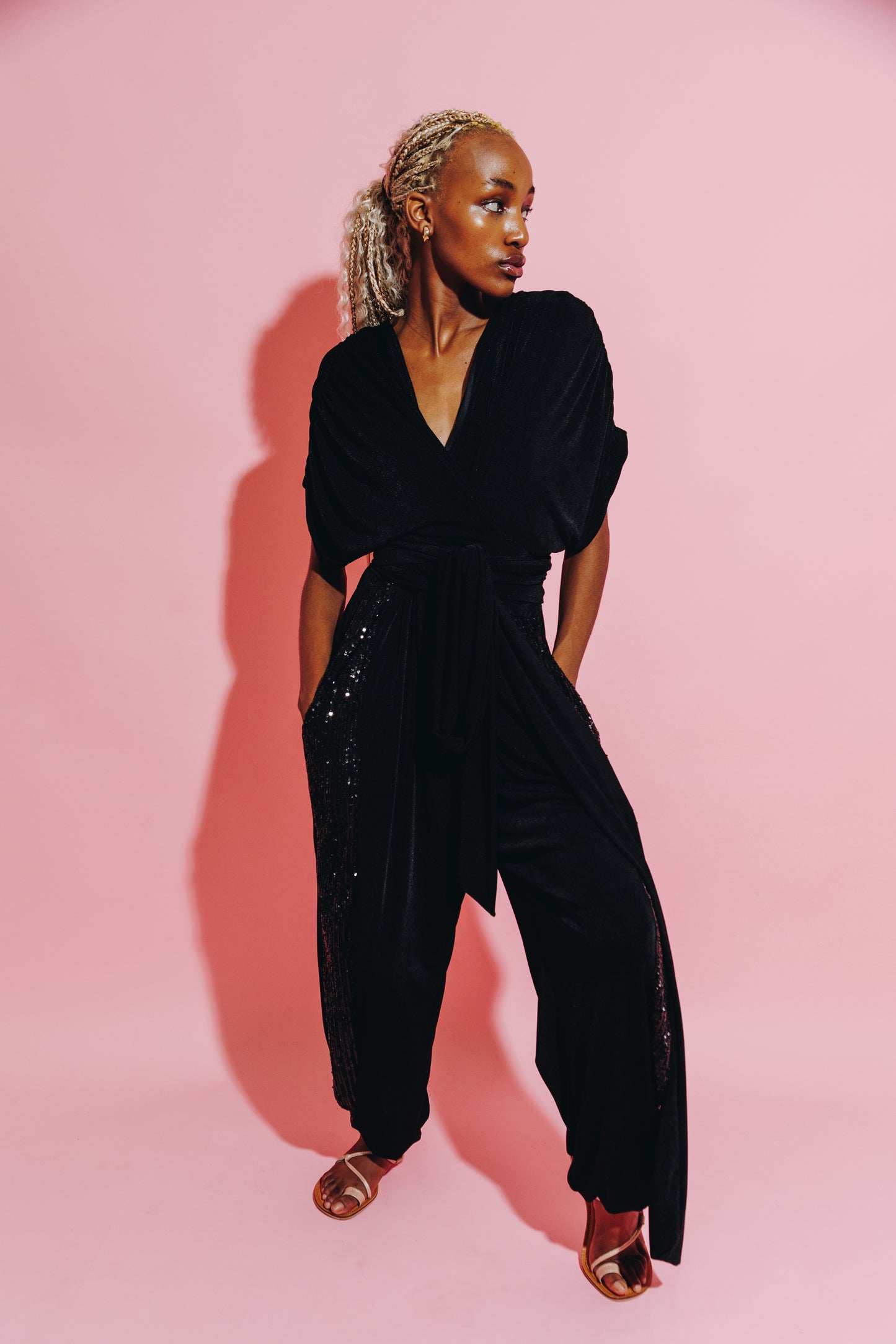Wrap Jumpsuit - Reversible
