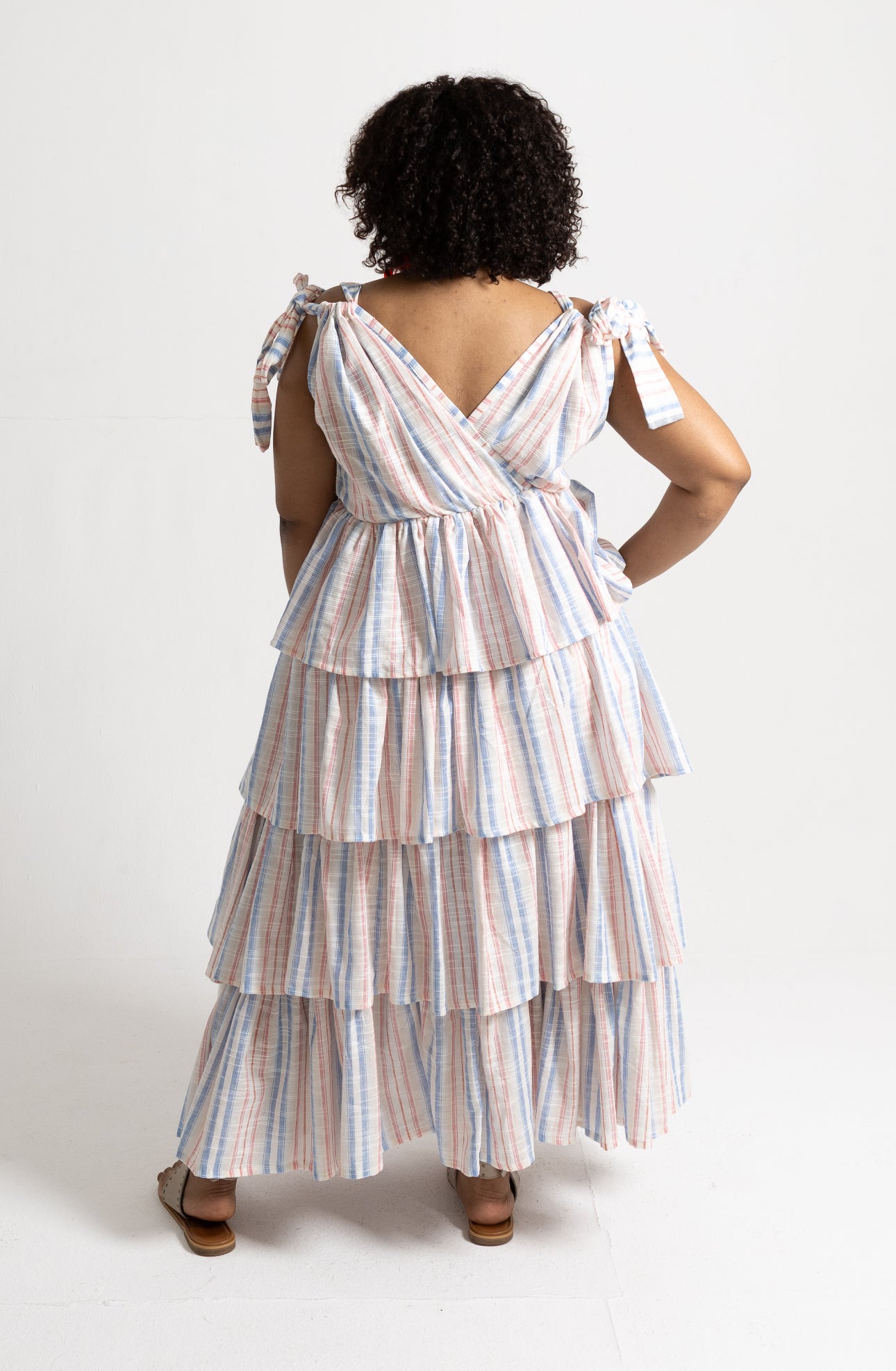 Amalfi Stripe Bow Top