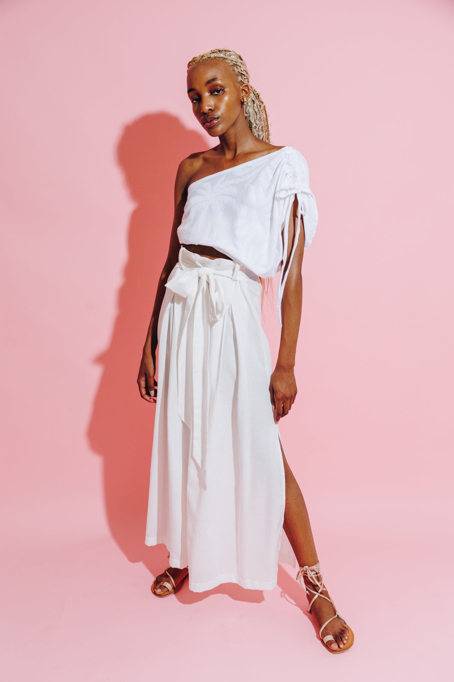 Palm One Shoulder Top