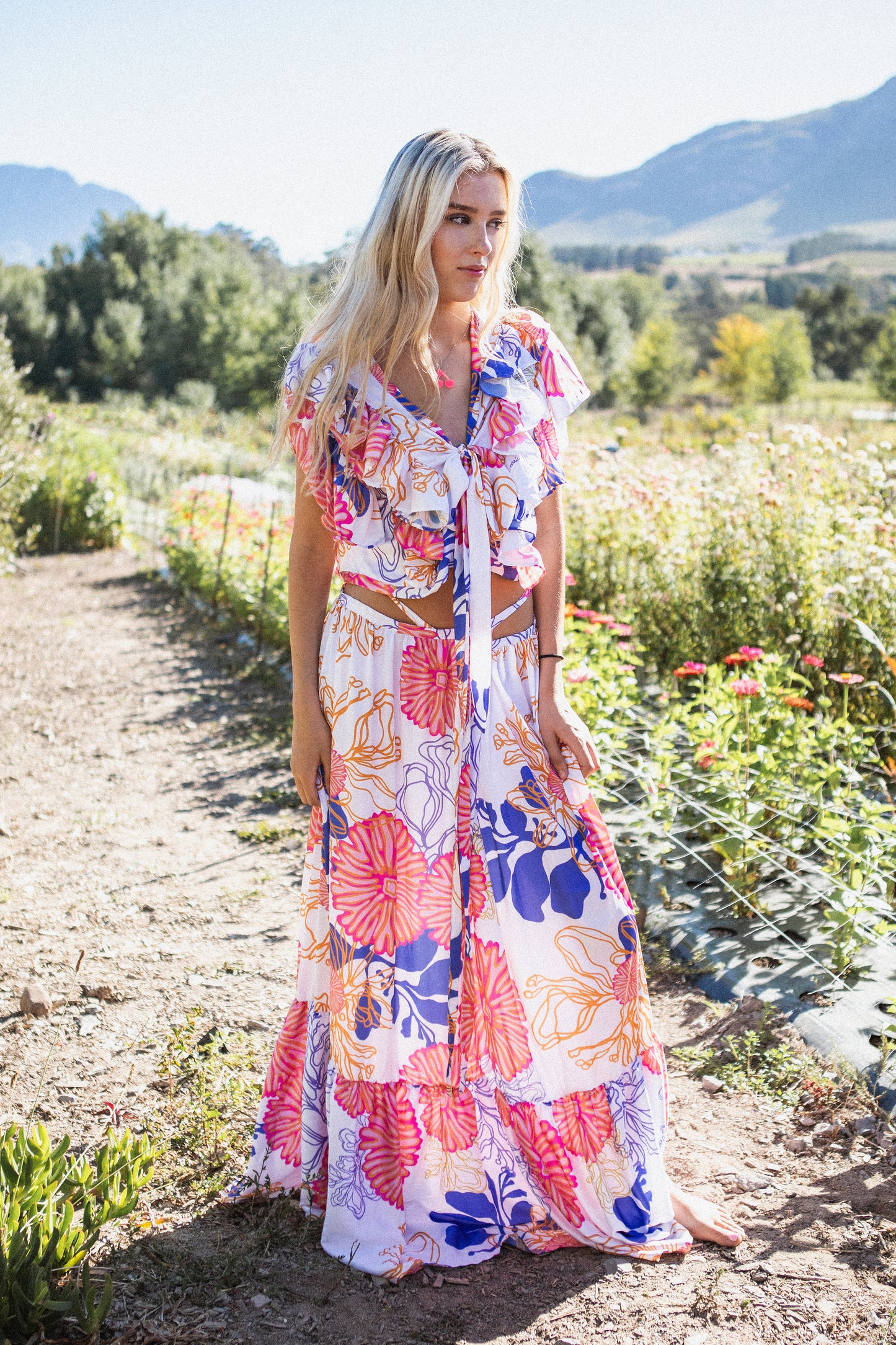 Bespoke Print Maxi Skirt