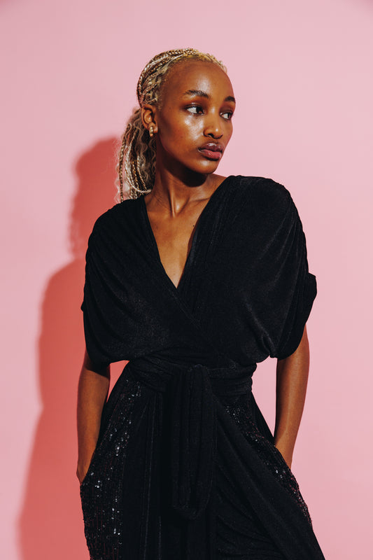 Wrap Jumpsuit - Reversible