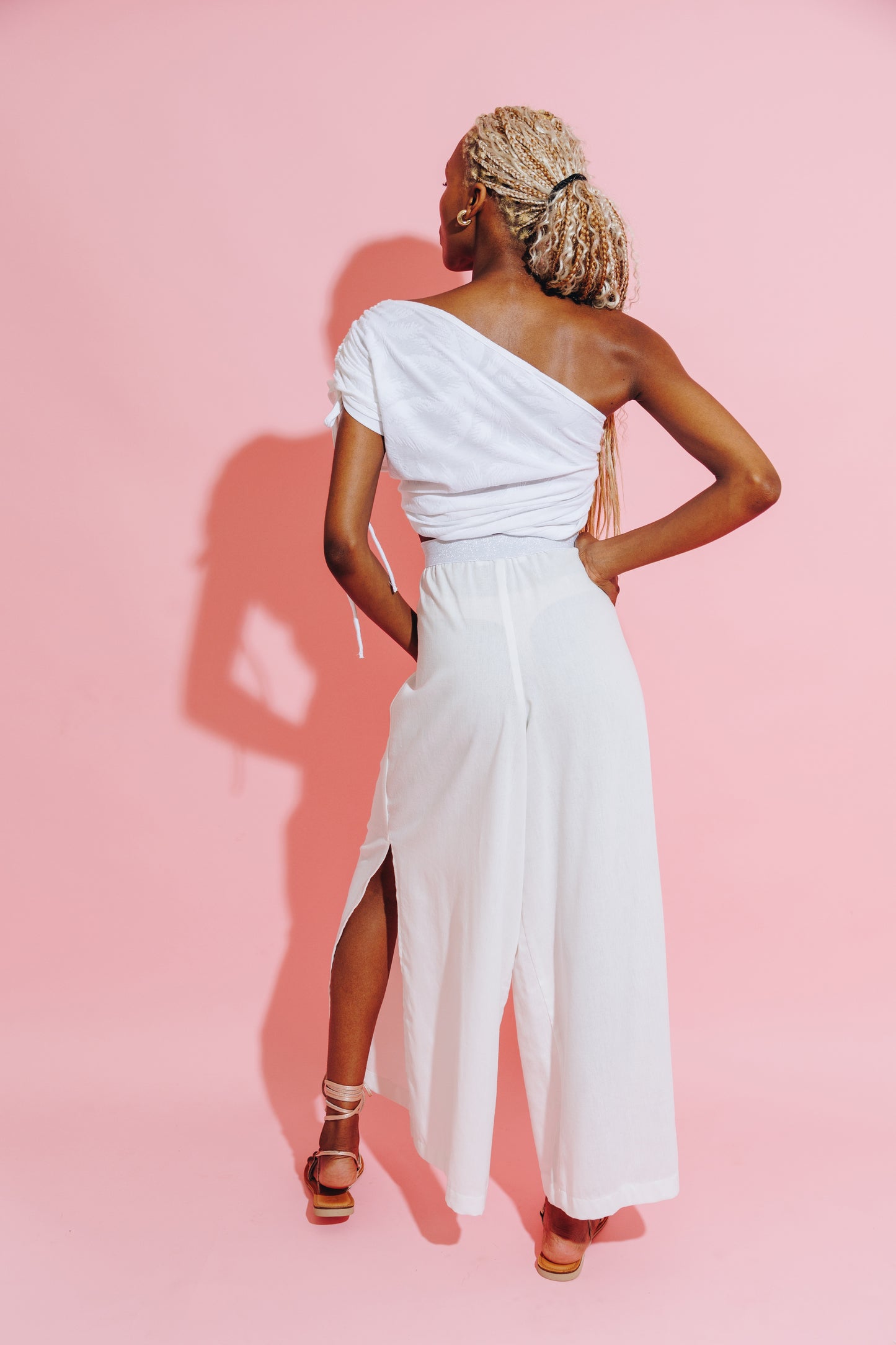 Palm One Shoulder Top