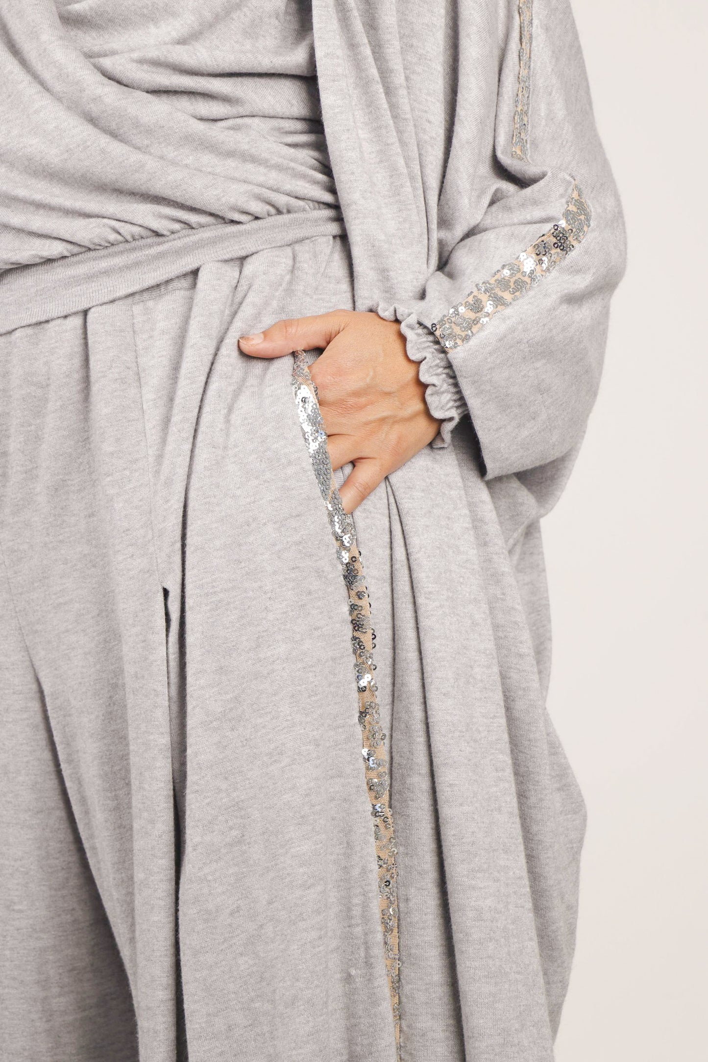 Grey Knit Lauren Trouser