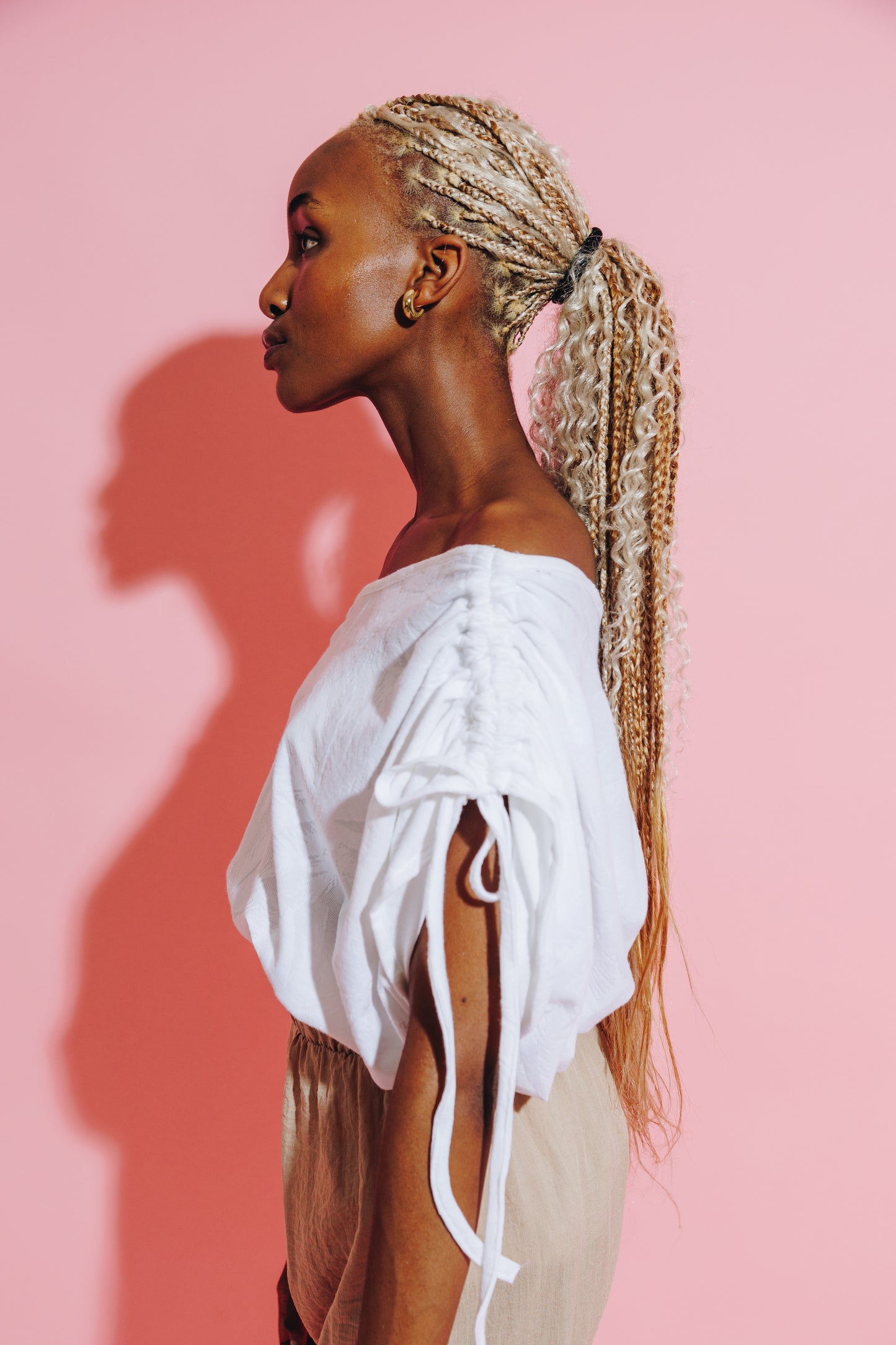 Palm One Shoulder Top