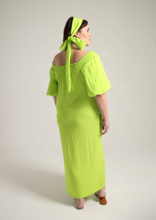 Neon Shoulder Dress