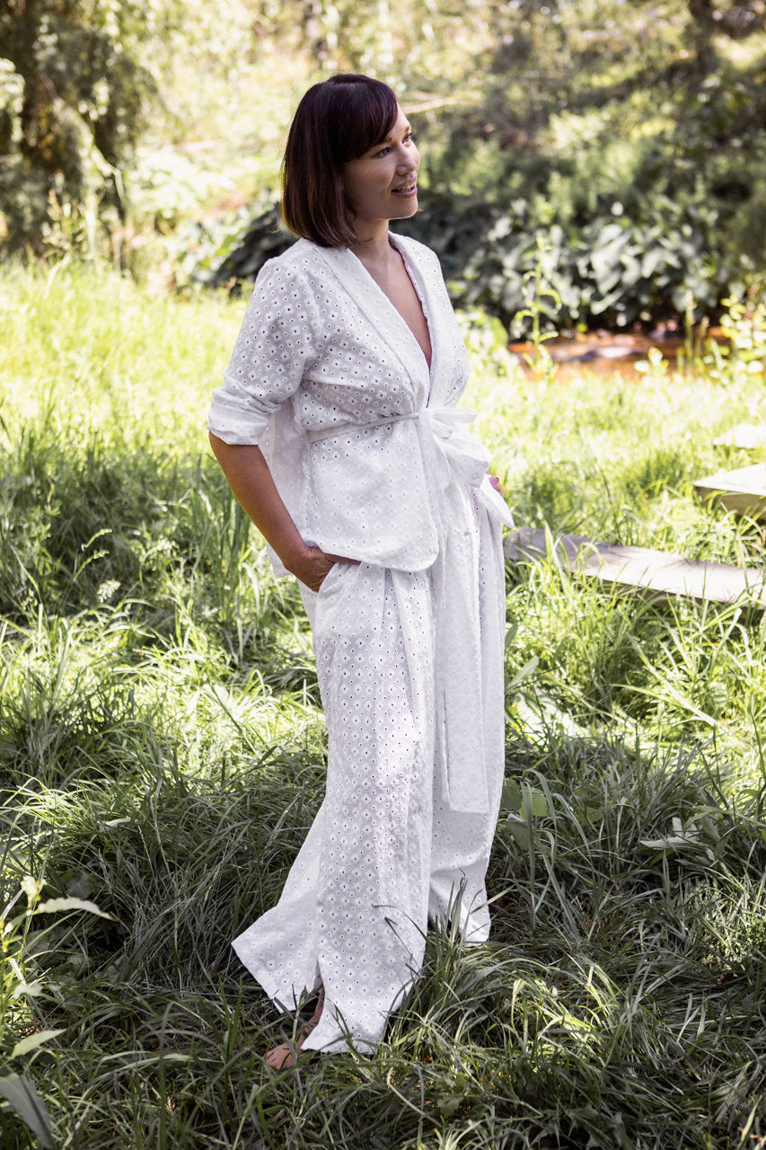 Anglaise Wide Leg Trouser