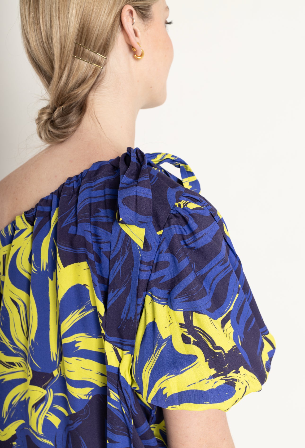 Neon Floral One Shoulder