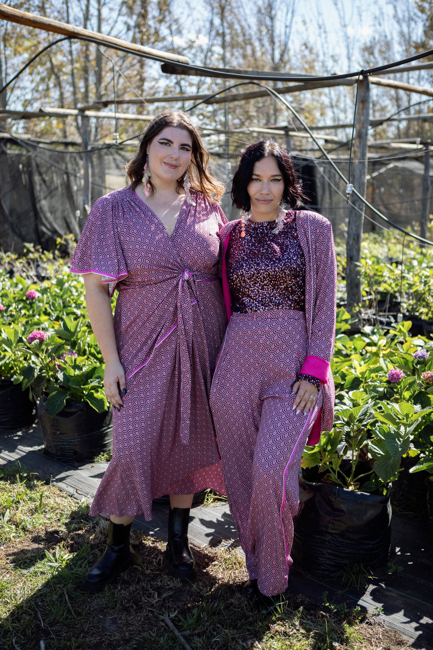 Art Deco Pink Trousers