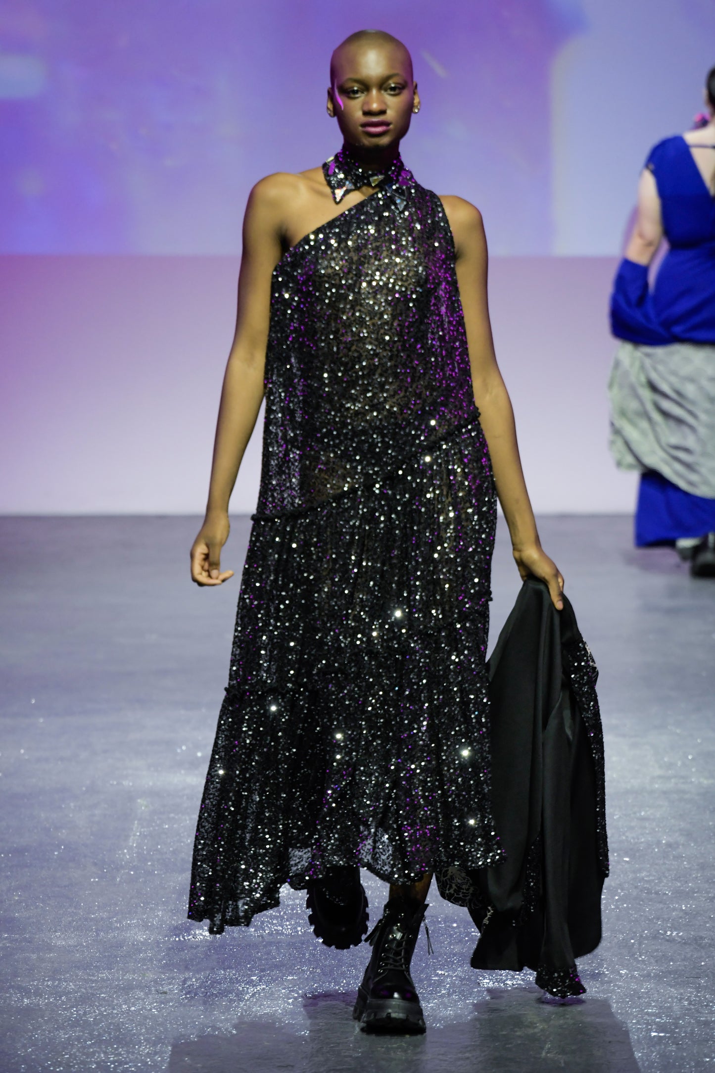 Off The Shoulders Sequins Dress