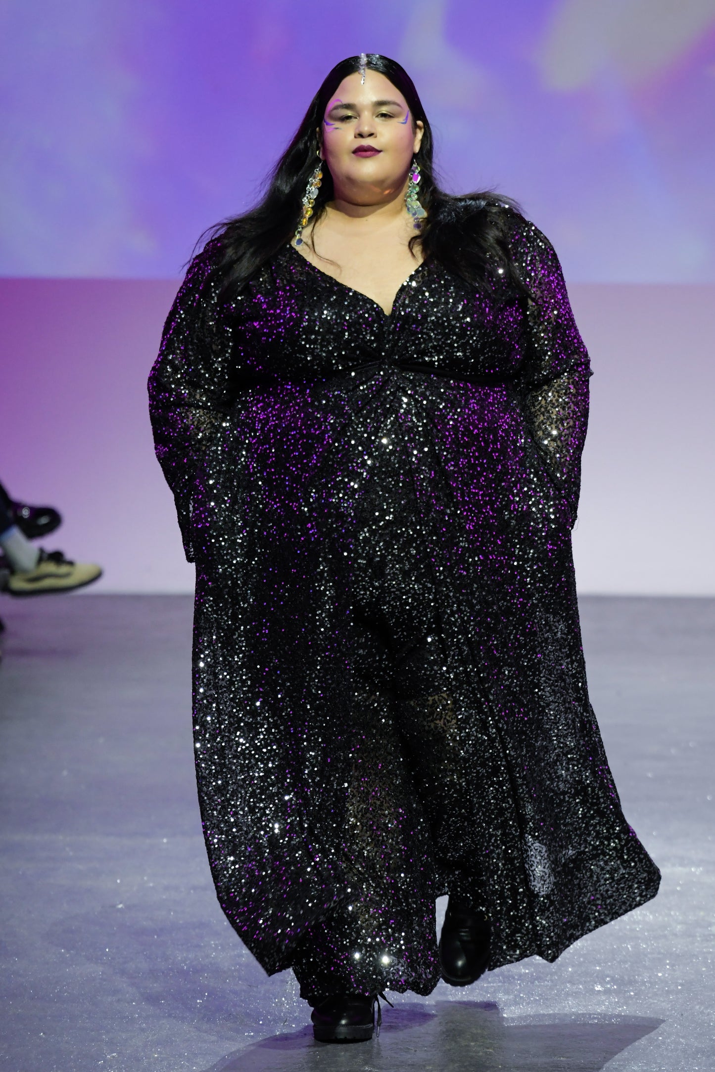 Sequins Emerald Twist Maxi Dress - Made To Order