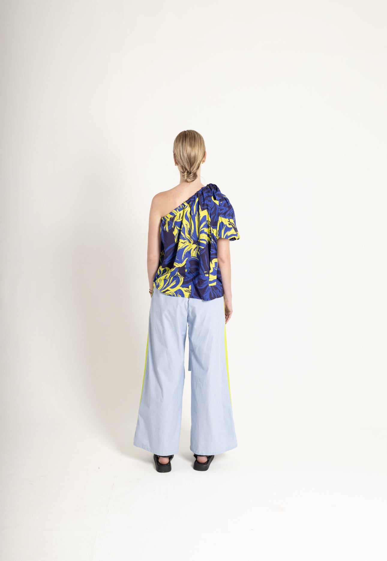 Neon Floral One Shoulder