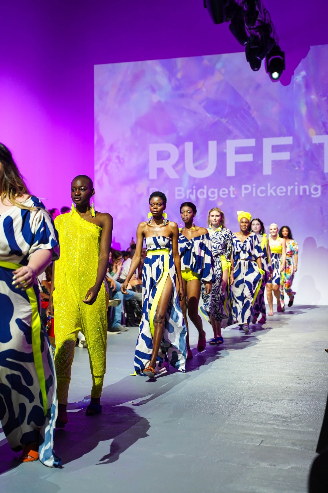 Neon Sequins One Shoulder Jumpsuit