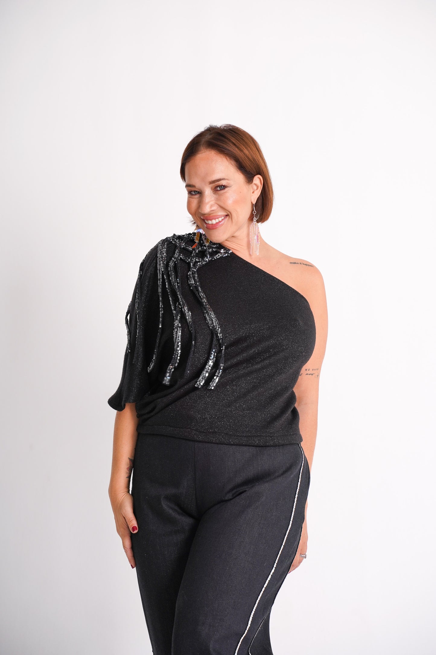 Shoulder Shimmer Top