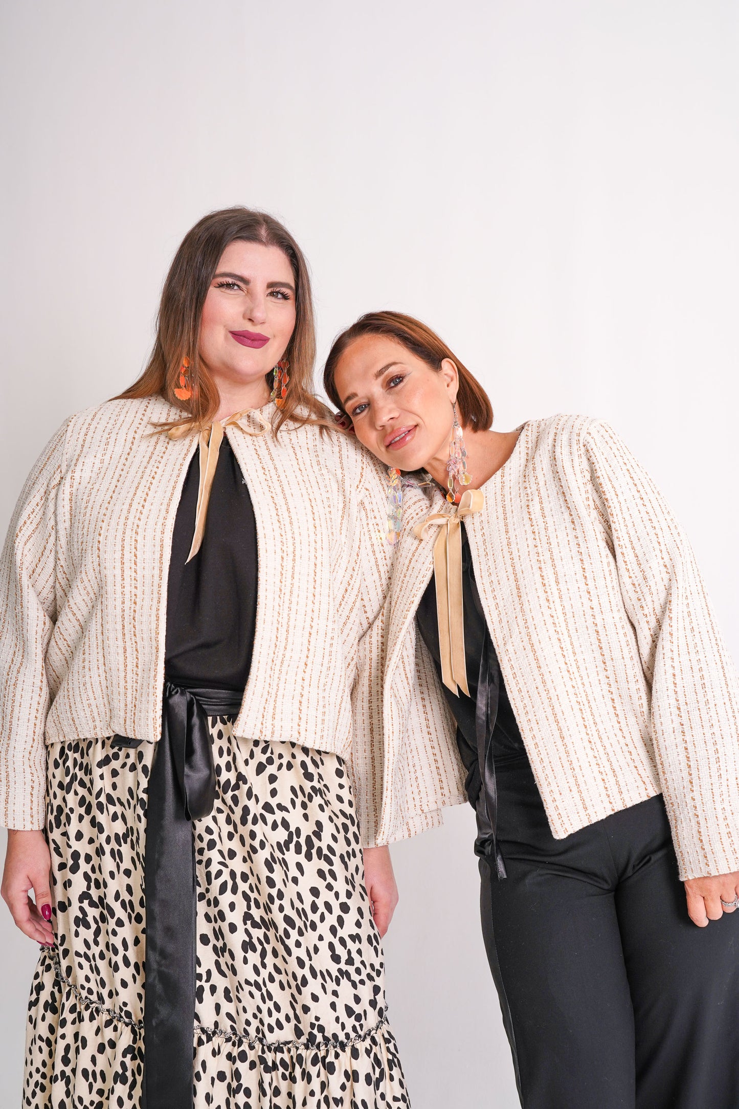 Cream Boucle Crop Jacket