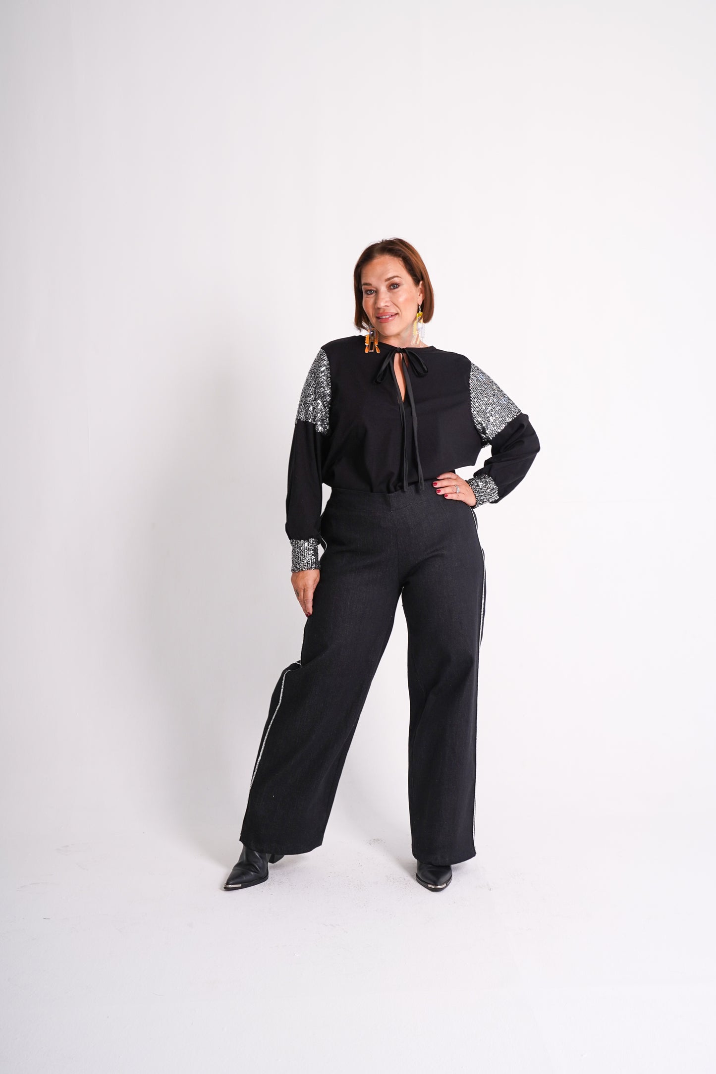 Black Denim Trouser