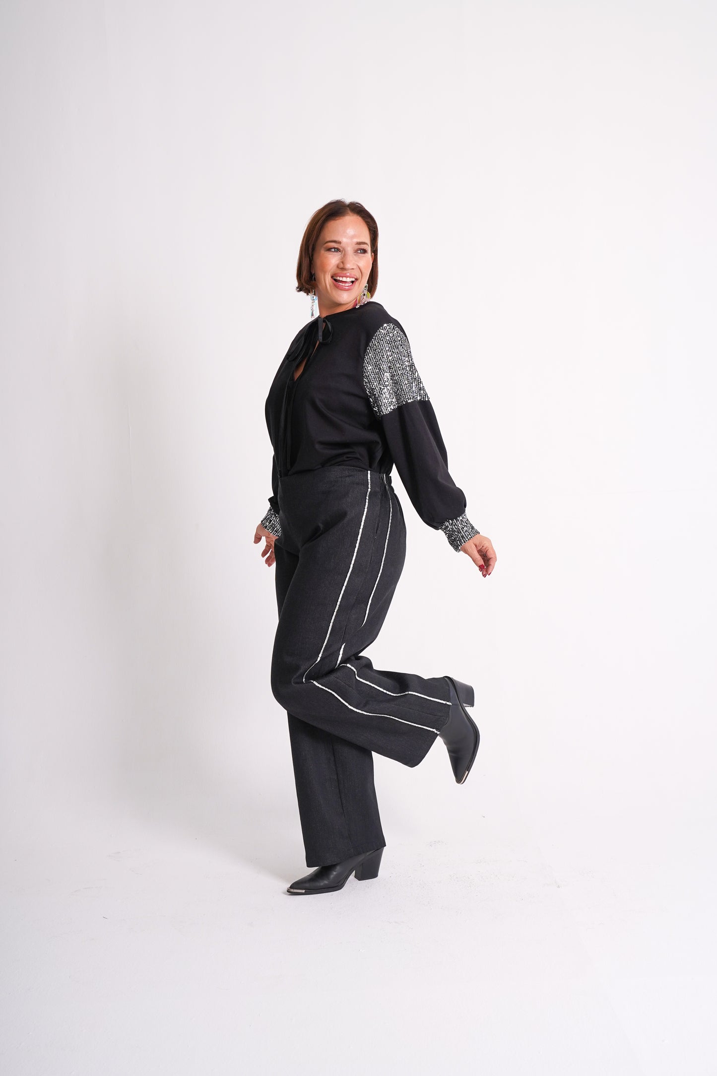 Black Denim Trouser