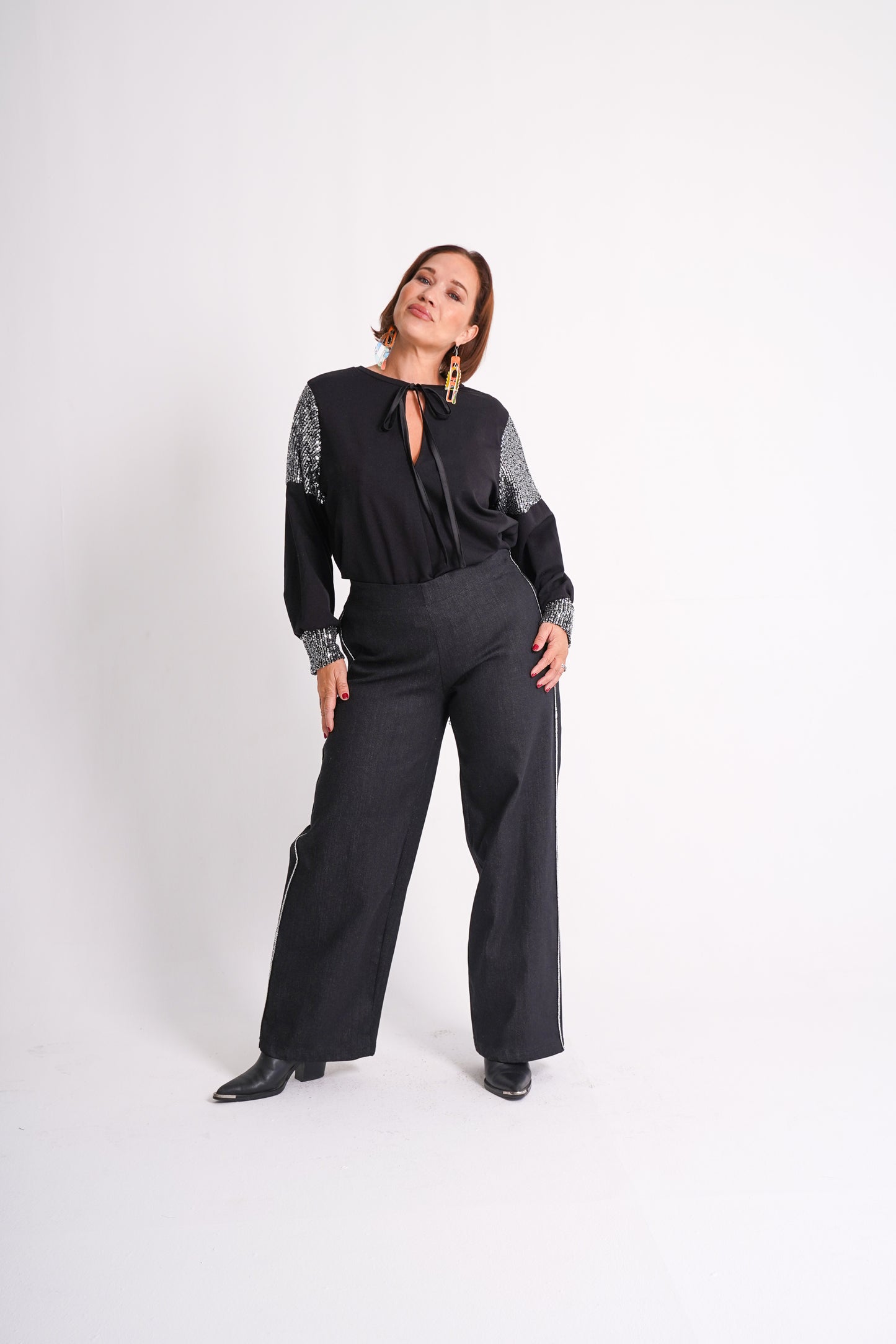 Black Denim Trouser