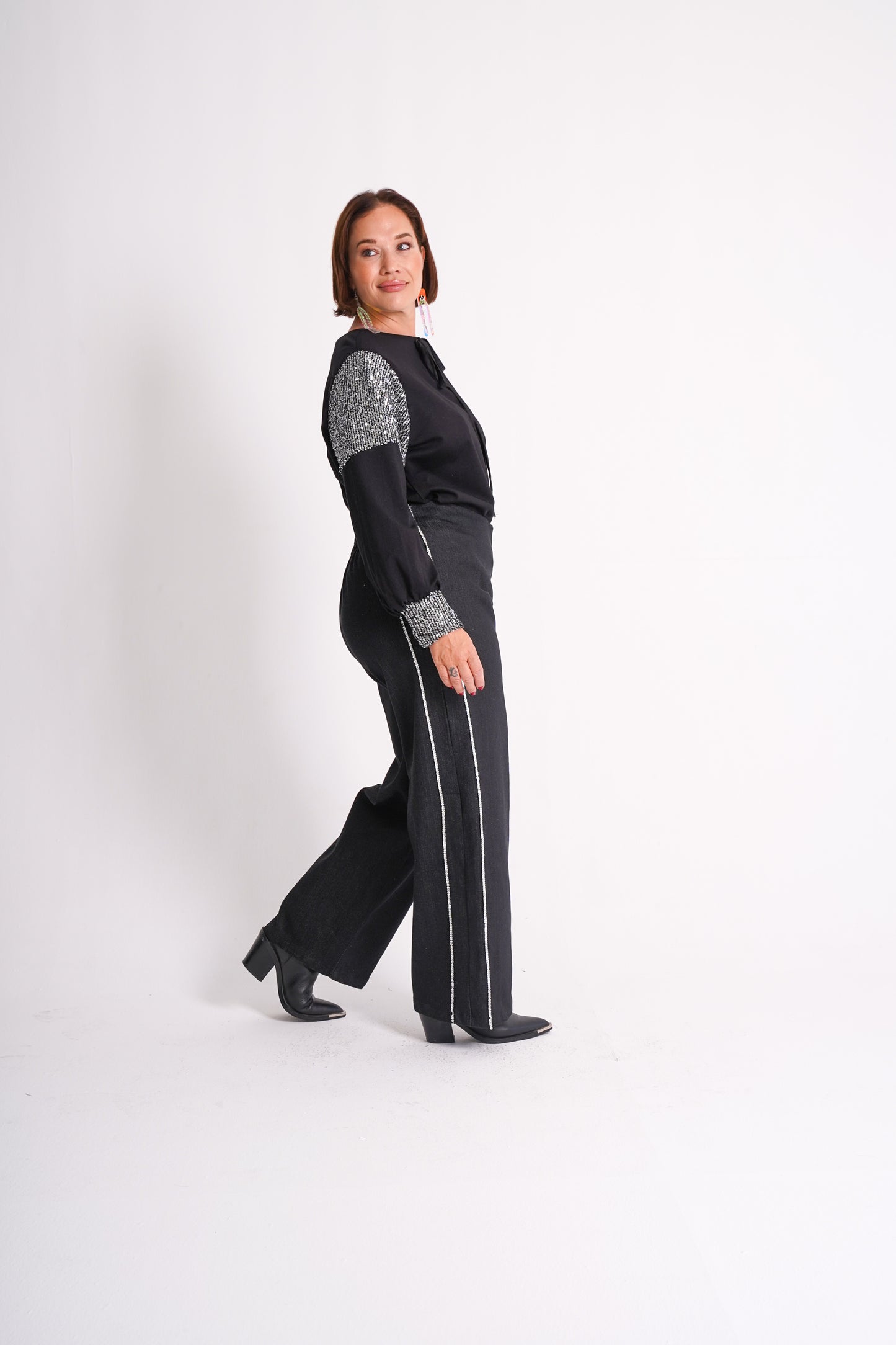 Black Denim Trouser