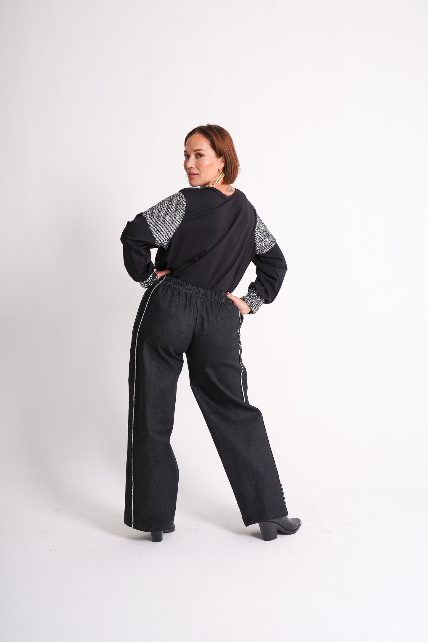 Black Denim Trouser