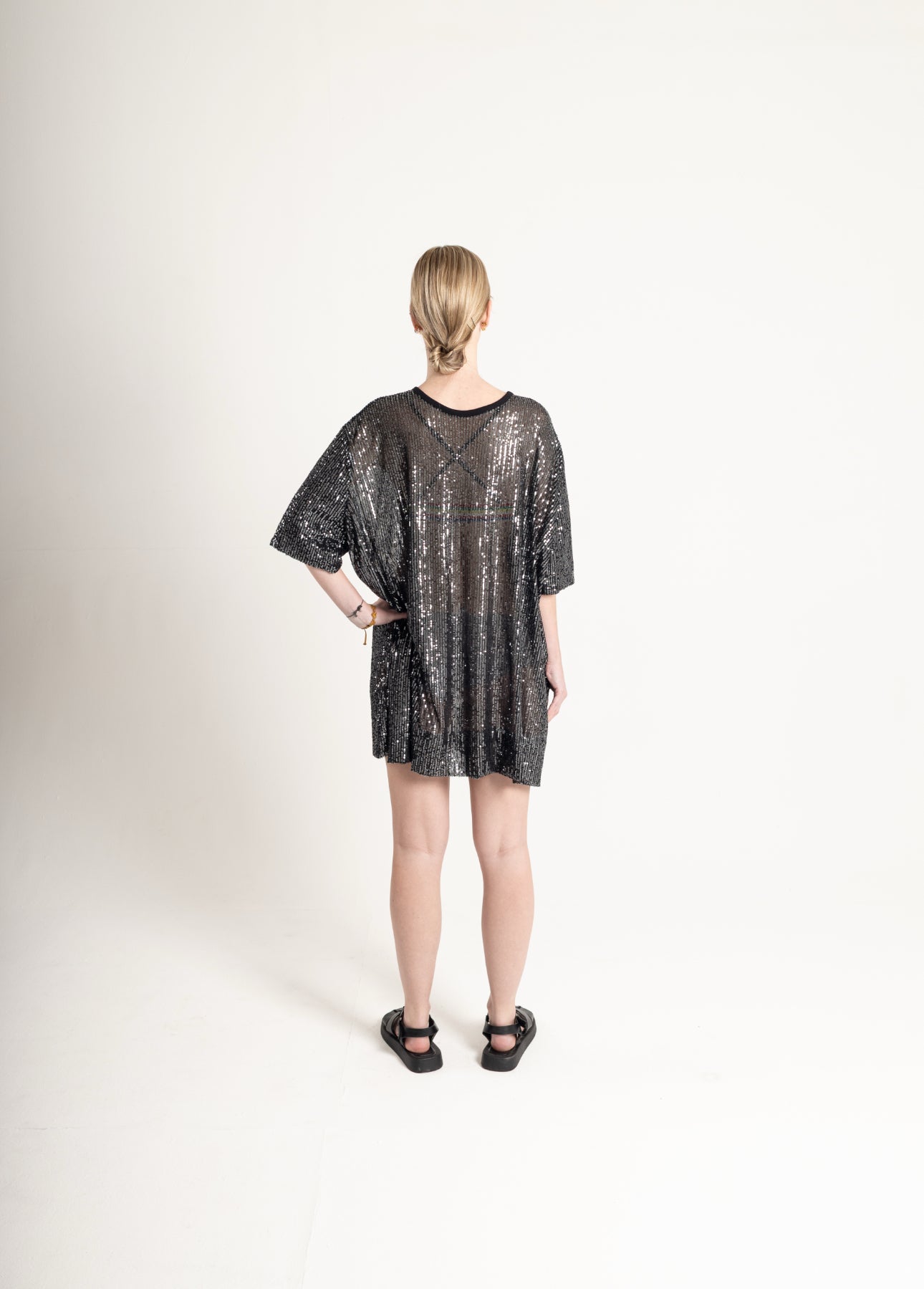 Gunmetal Shift Dress
