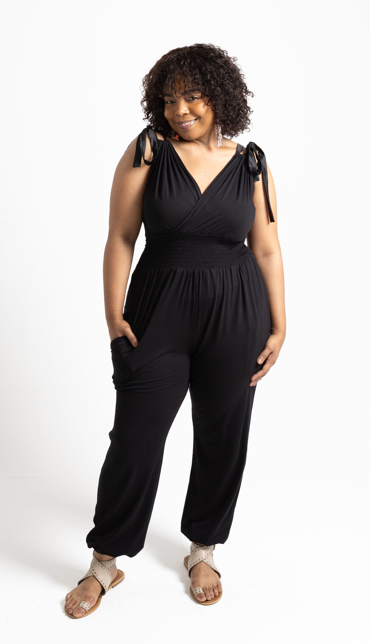 Black Grecian Jumpsuit