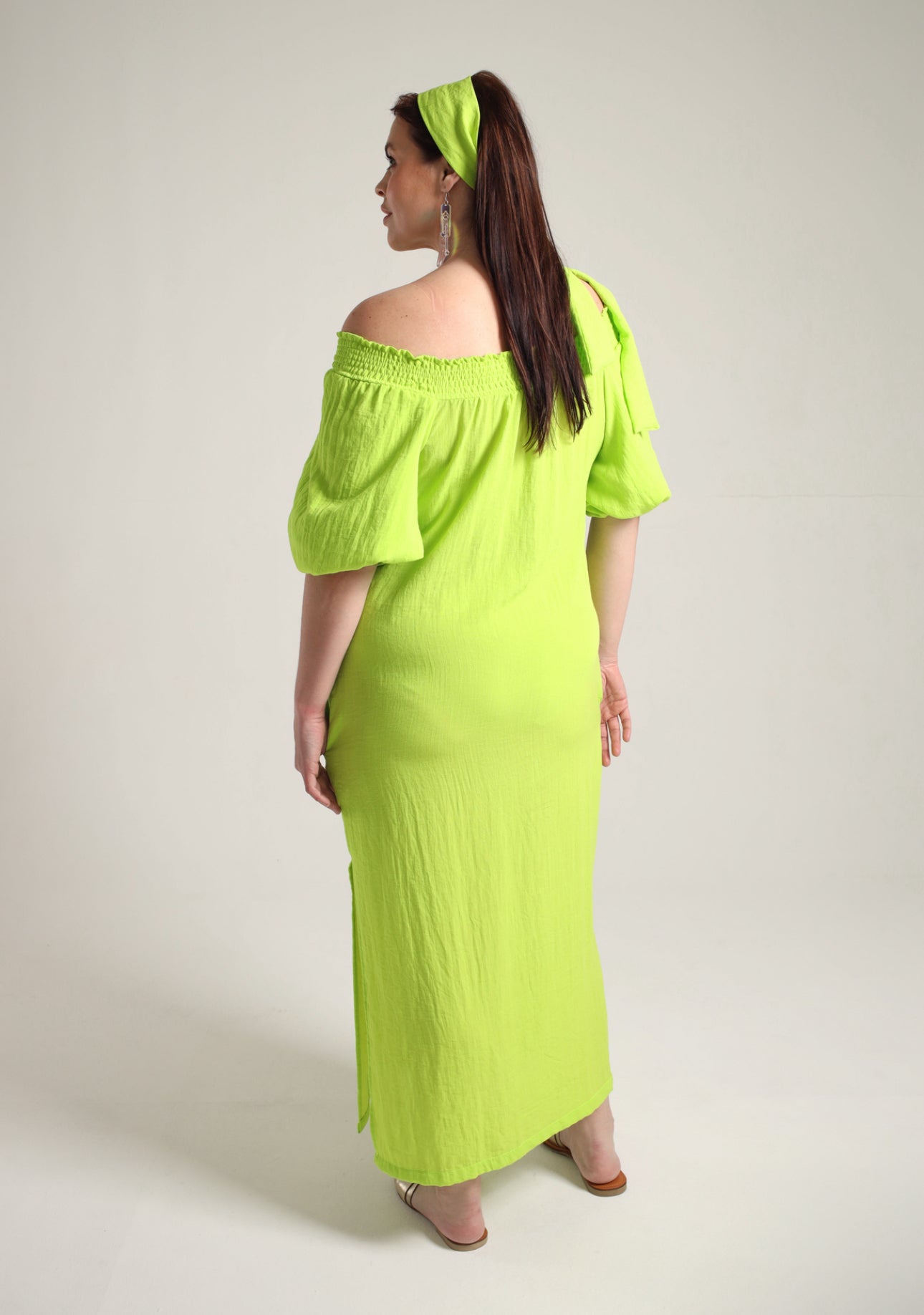 Neon Shoulder Dress