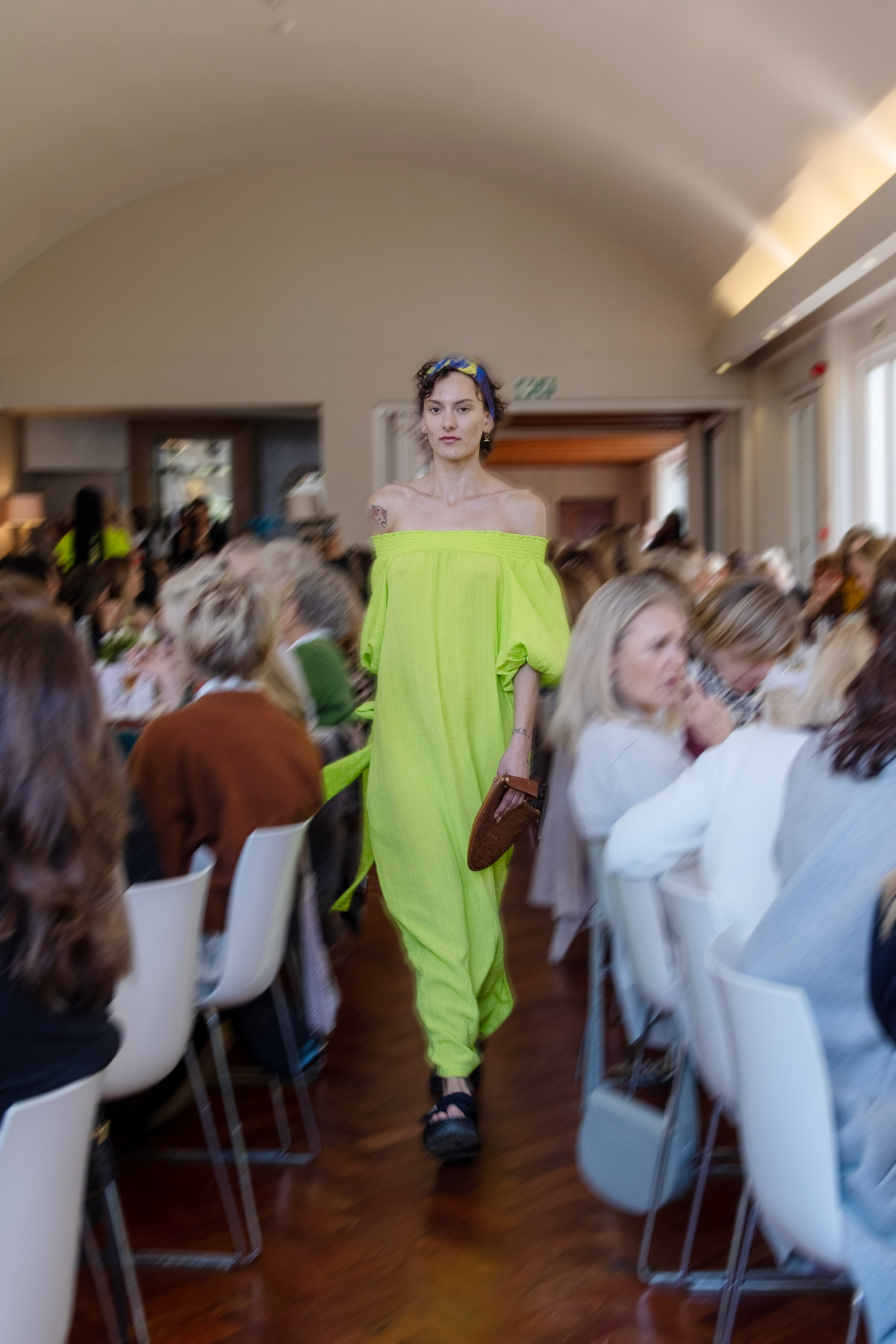 Neon Shoulder Dress
