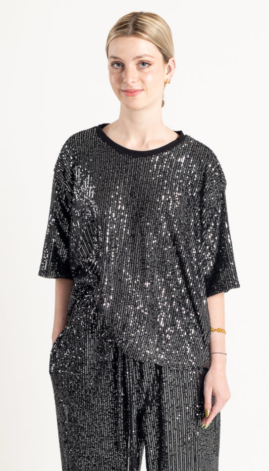 Gunmetal Boxy Tee