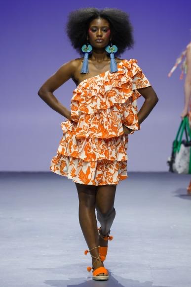 Ruffle Tangerine Dress