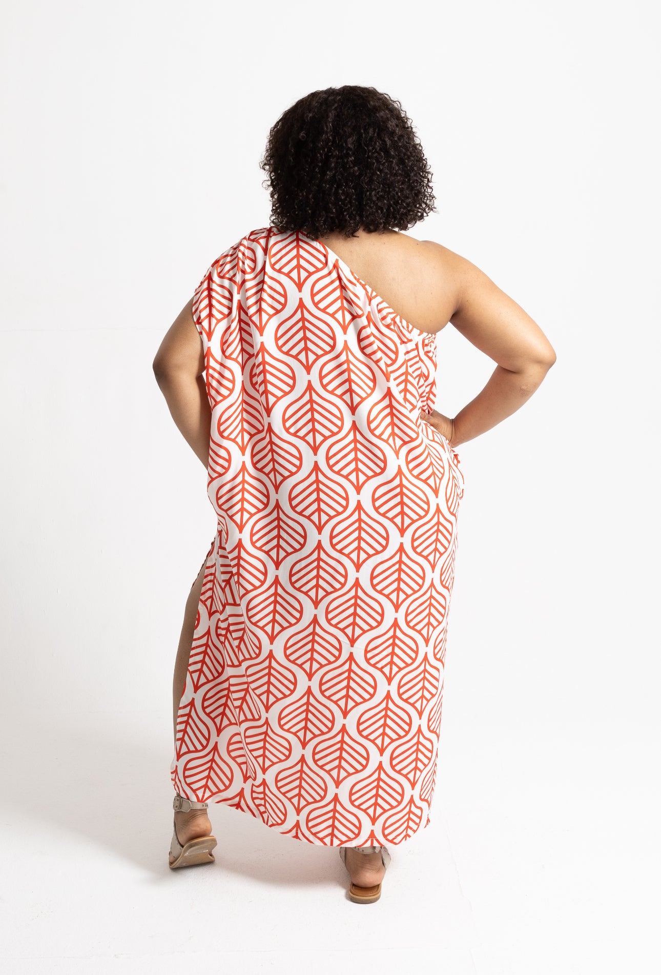 The Asanda One Shoulder Kaftan