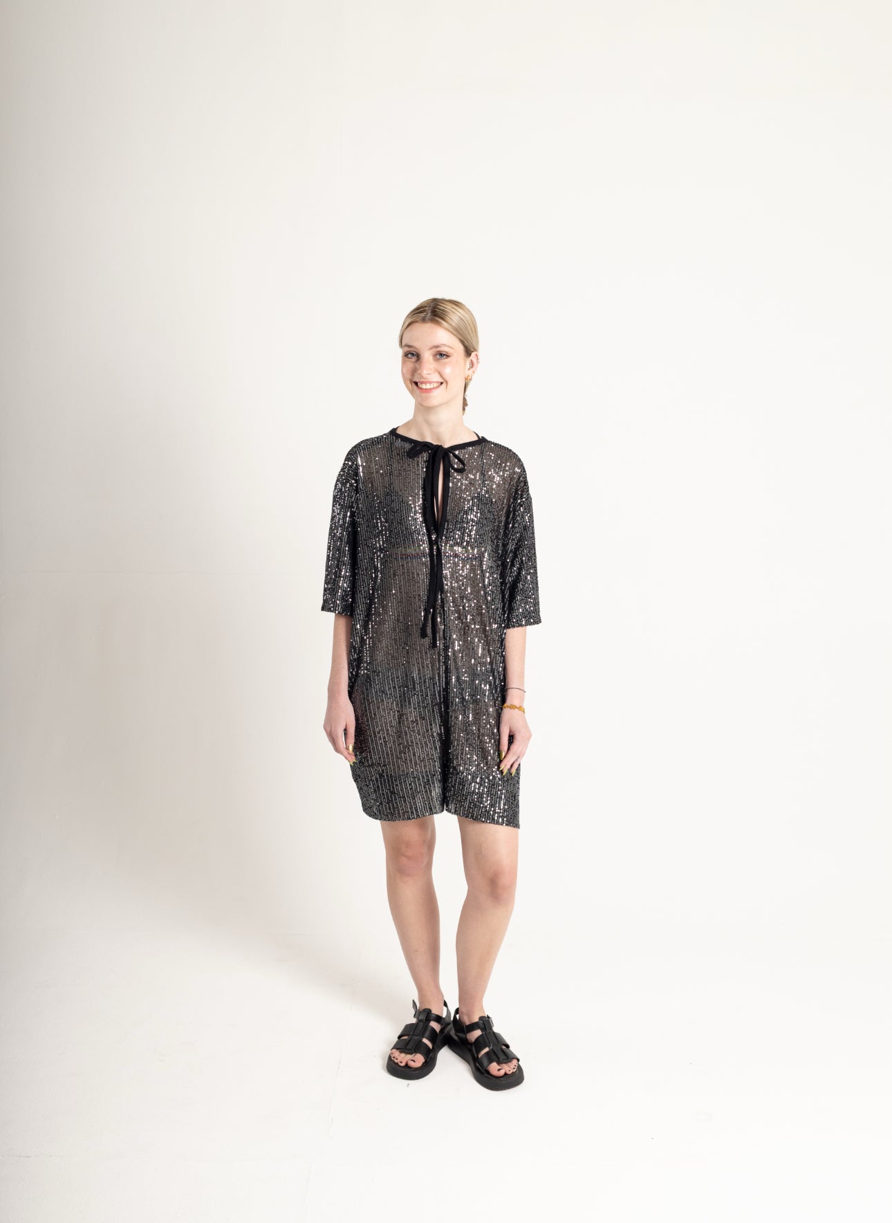 Gunmetal Shift Dress