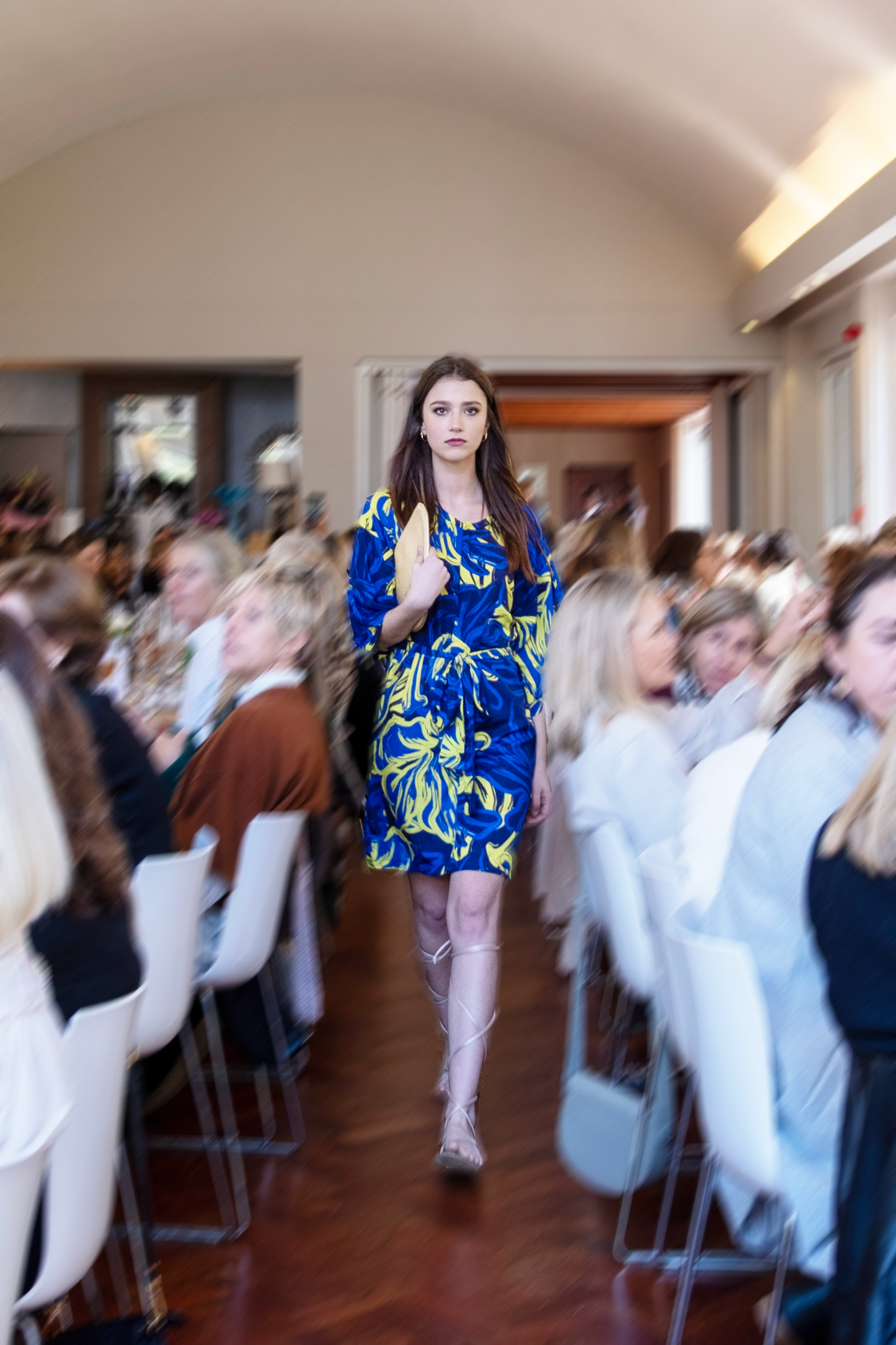 Neon Floral Zip Dress