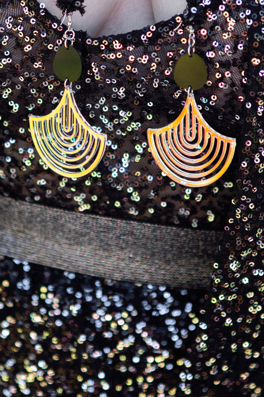 The Art Deco - RuffTung x Love & Sparkles Runway Earrings