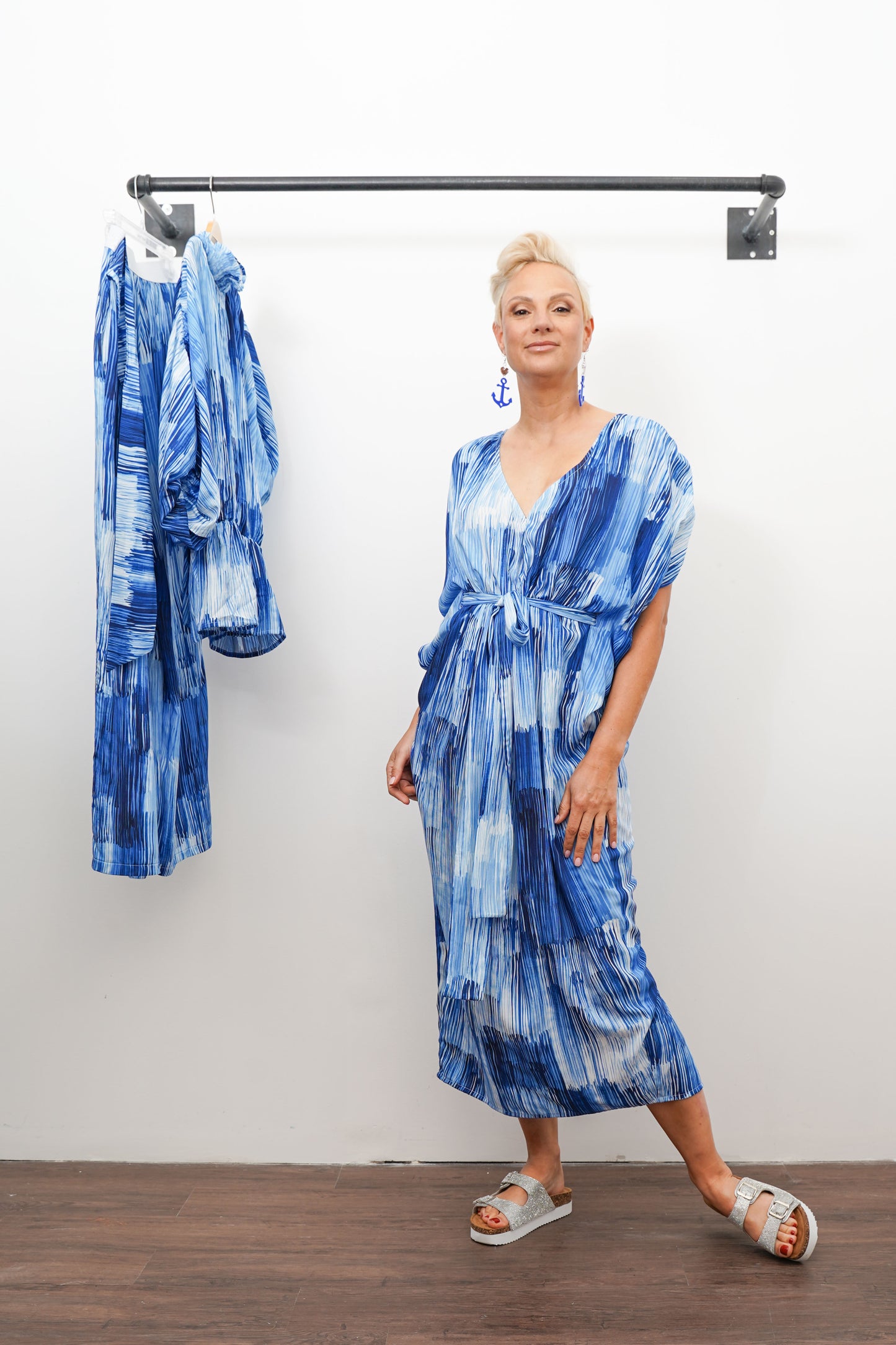 Tidal Print Reversible Kaftan