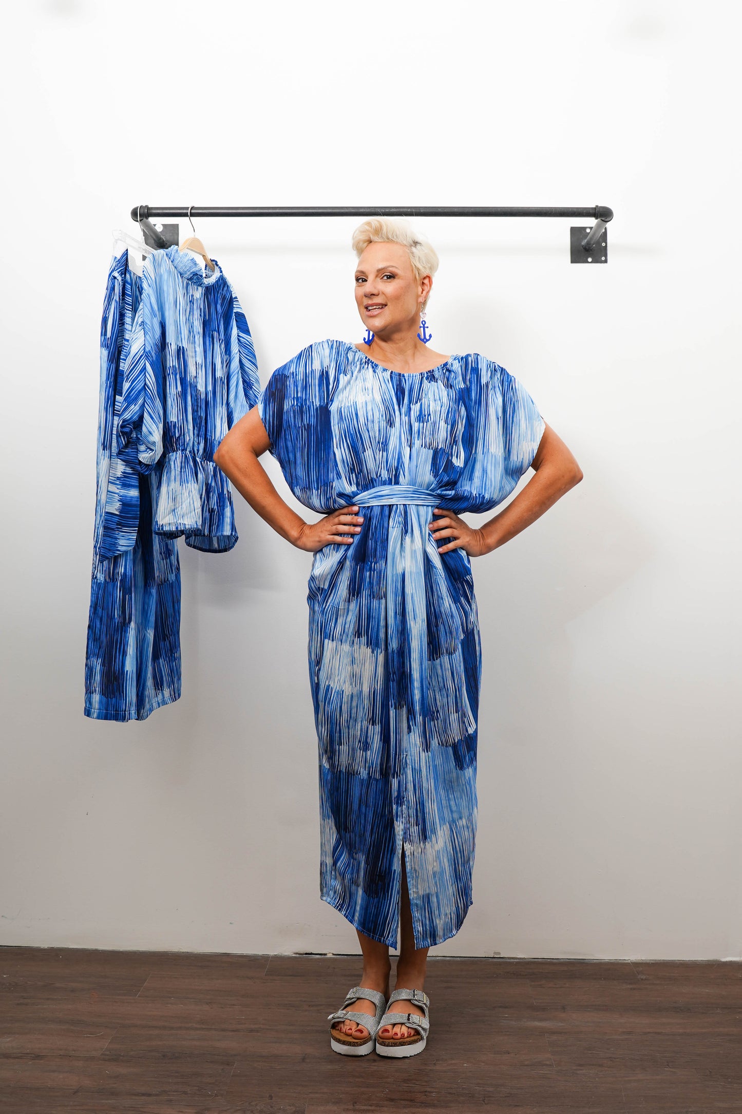 Tidal Print Reversible Kaftan