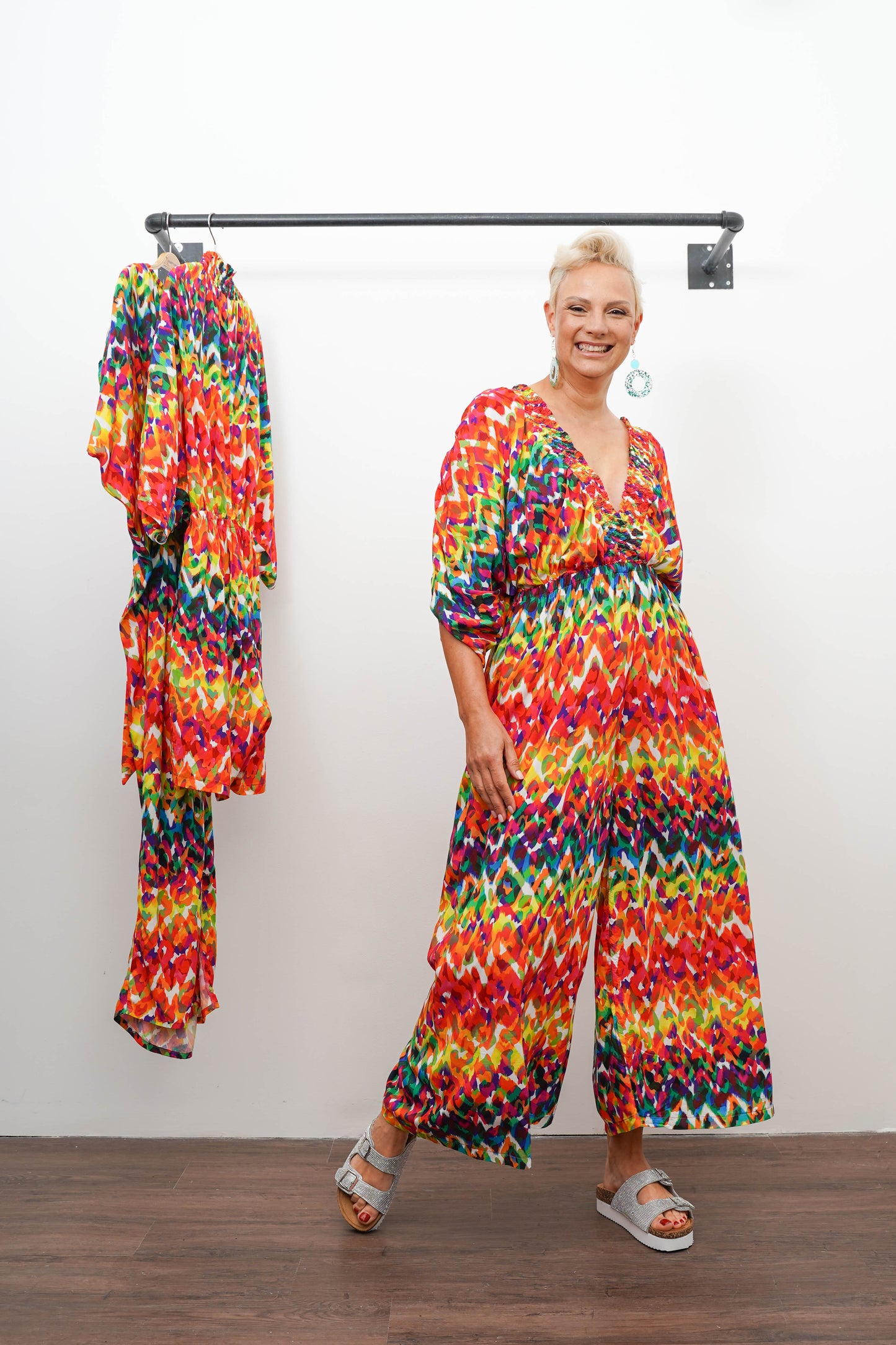 Rainbow Culotte Jumpsuit