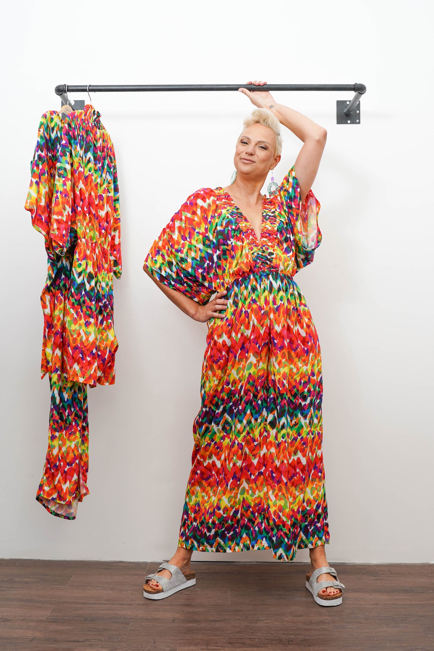 Rainbow Culotte Jumpsuit