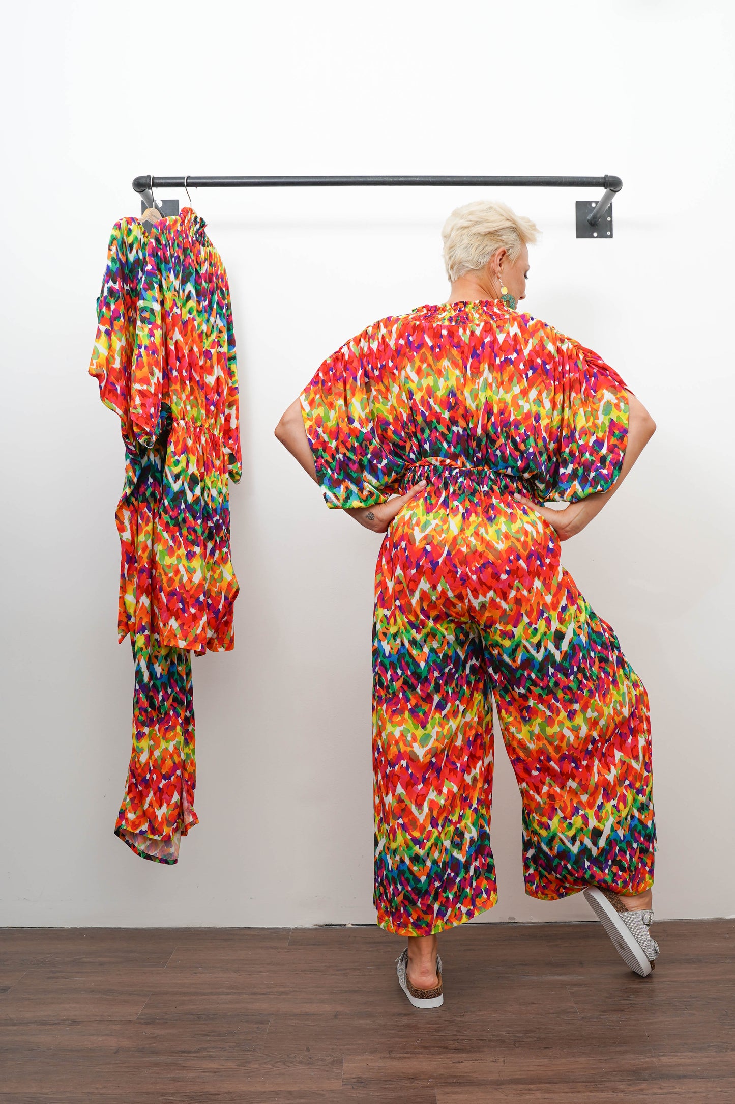 Rainbow Culotte Jumpsuit