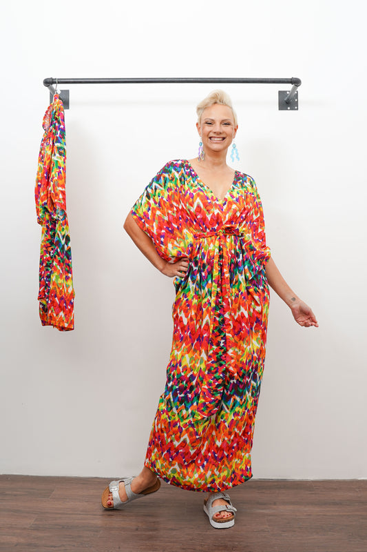 Rainbow Reversible Kaftan