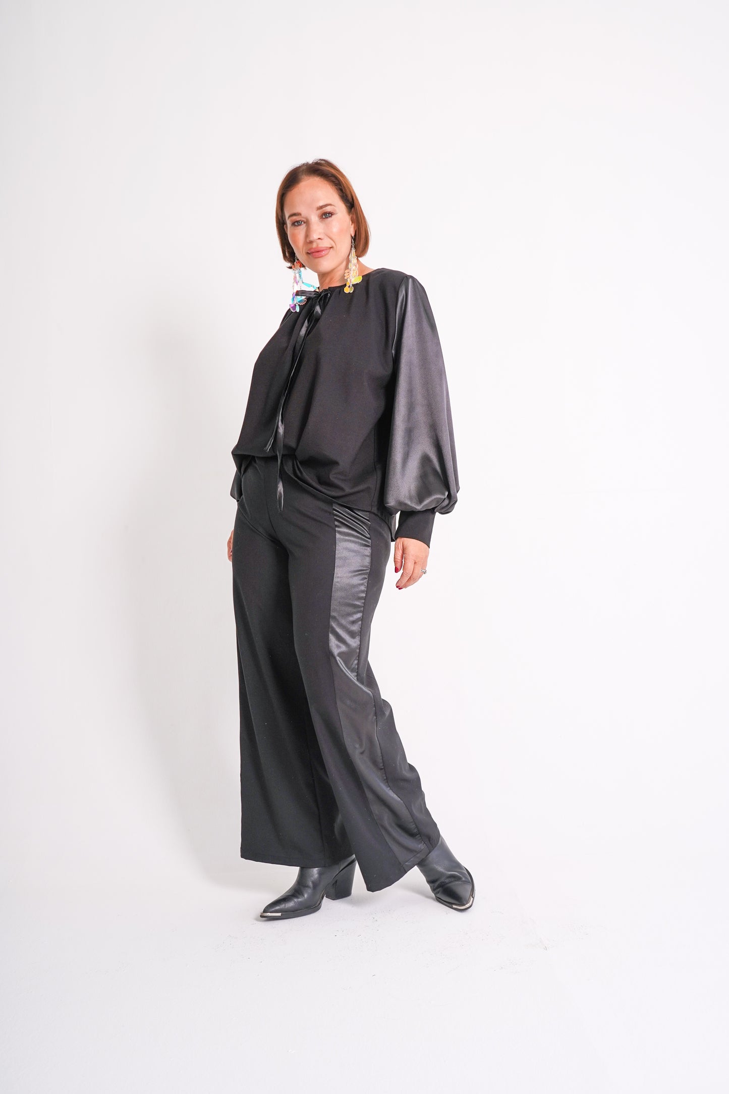 Satin Stripe Trouser