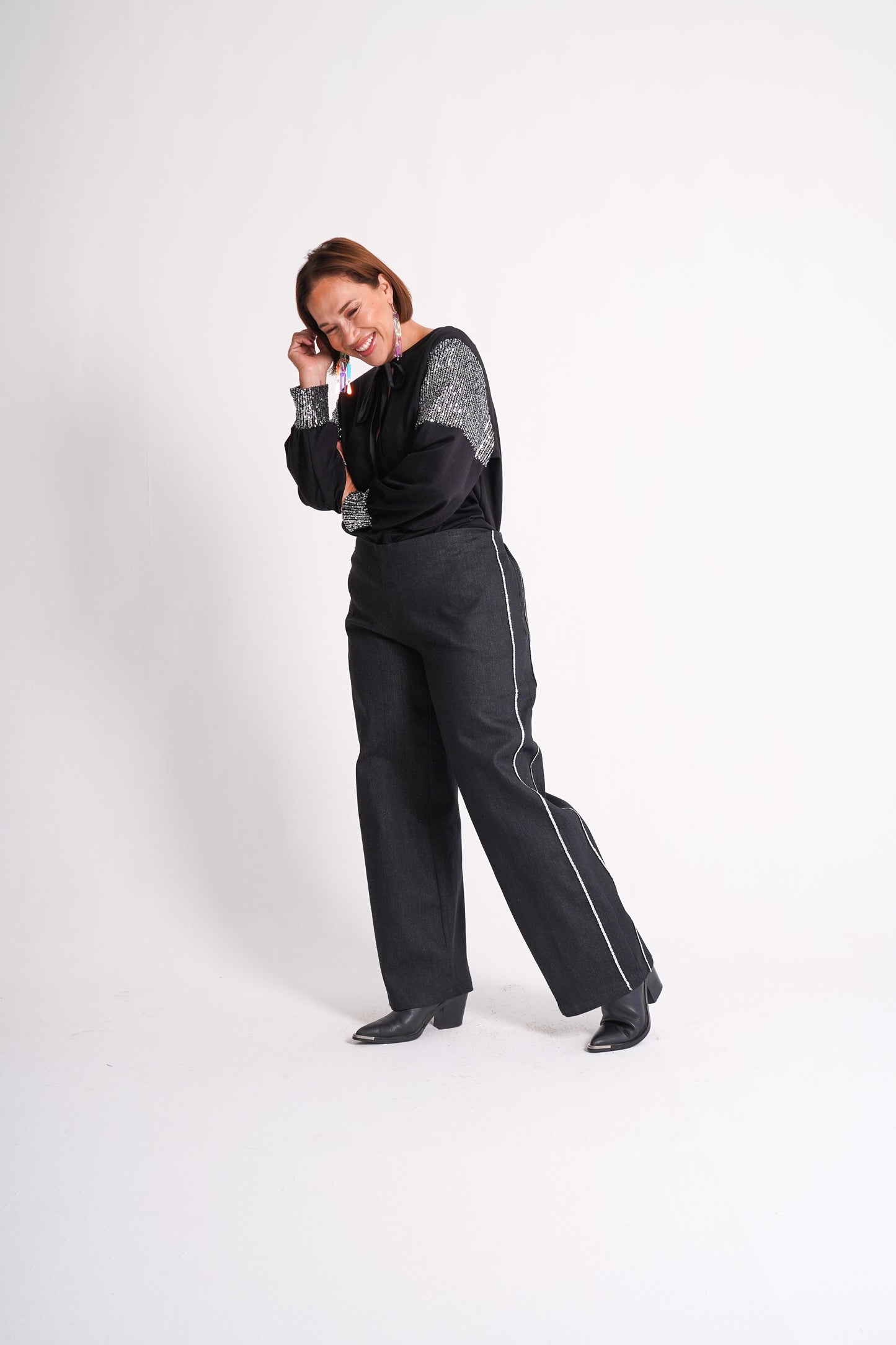 Black Denim Trouser