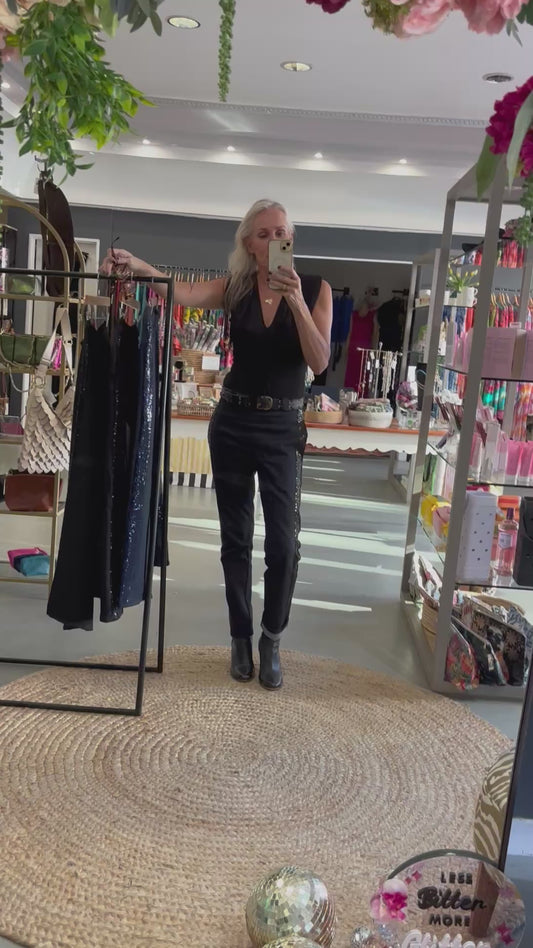 Denim Girly Tux Pants