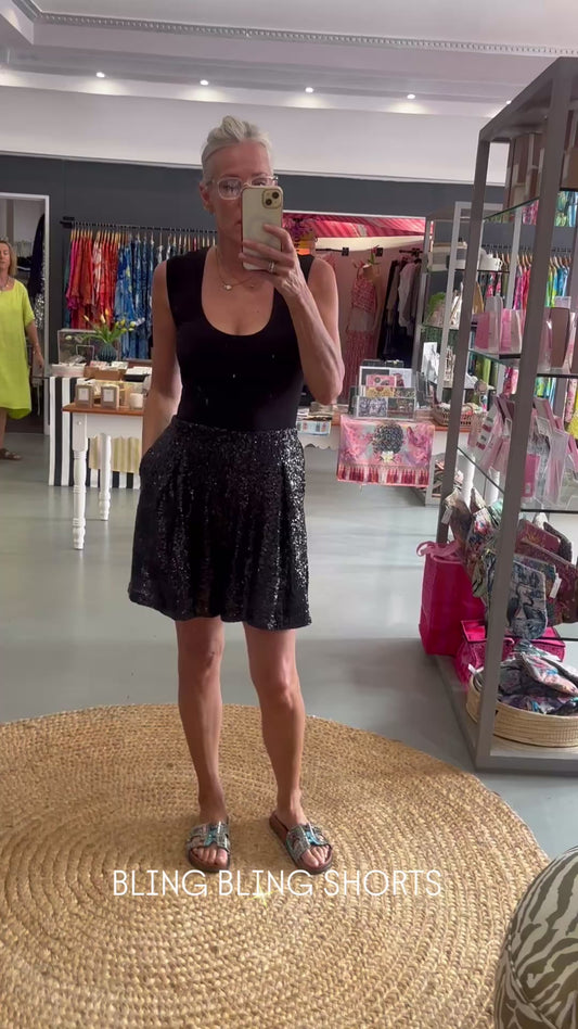 Sequins Skort Shorts